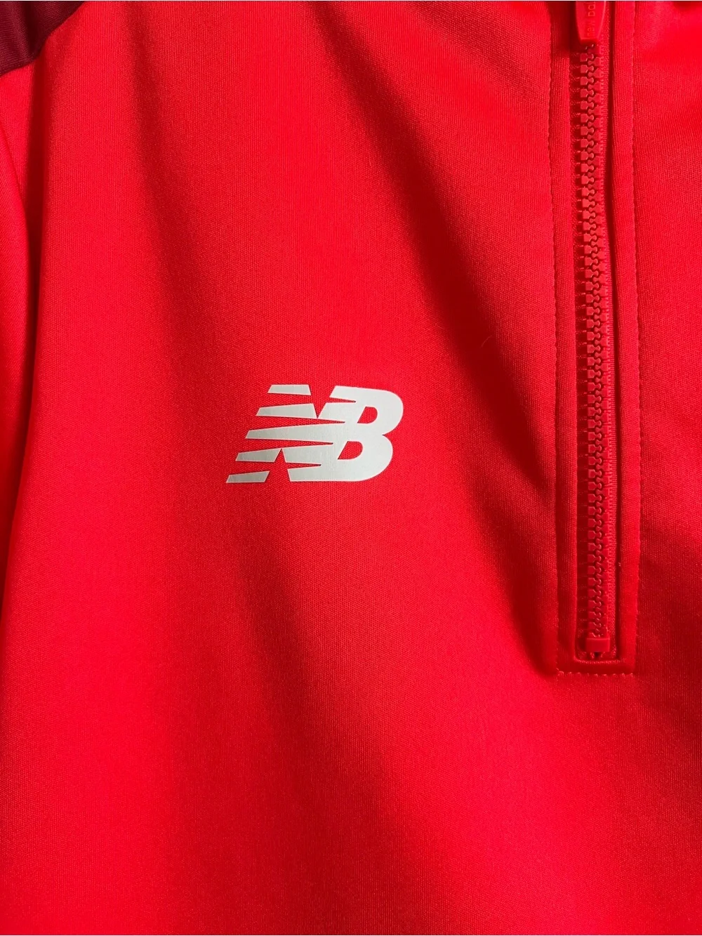 New Balance Red Men's Half-Zip Training Sweater
